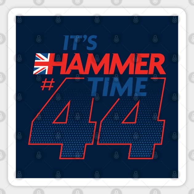 It's Hammer Time 44 - Red Blue Design Magnet by Hotshots